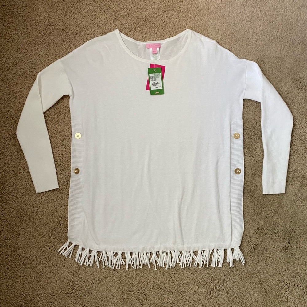 NWT Women’s Lilly Pulitzer Ramona Fringe Sweater